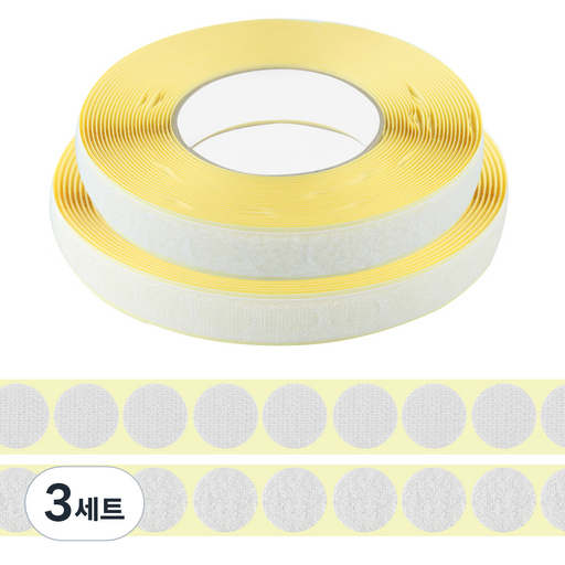 유니아트 롤 원형 찍찍이 밸크로 테이프