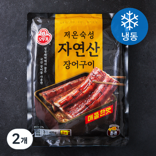 오뚜기 저온숙성 자연산 장어구이 매콤한맛 3개입 (냉동)