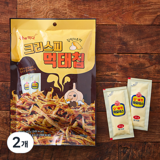 더먹다 크리스피 먹태칩 갈릭치즈맛