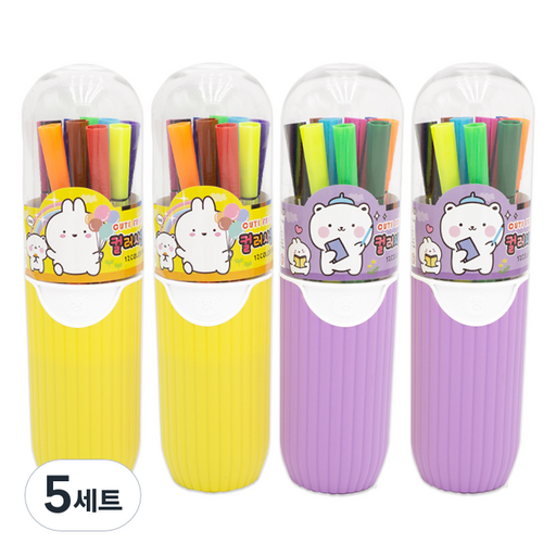미소로 2500 12색 컬러 사인펜 2종 x 2p 세트 2334