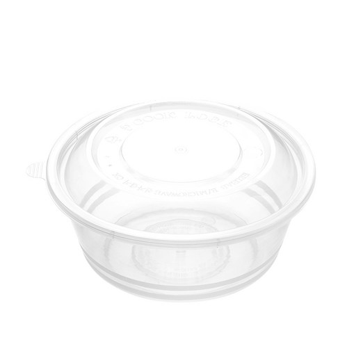 대성기업다회용 사발용기 소 600ml + 뚜껑 세트 투명
