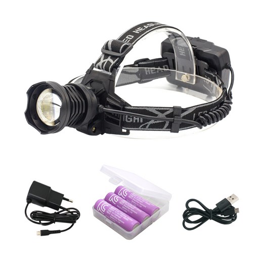 라이트형제 헤드랜턴 XHP70 + USB 충전선 + 배터리 3p + 5핀 충전기 세트