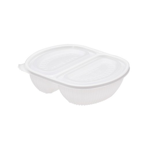 짬짜면용기 백색 몸통 + 뚜껑