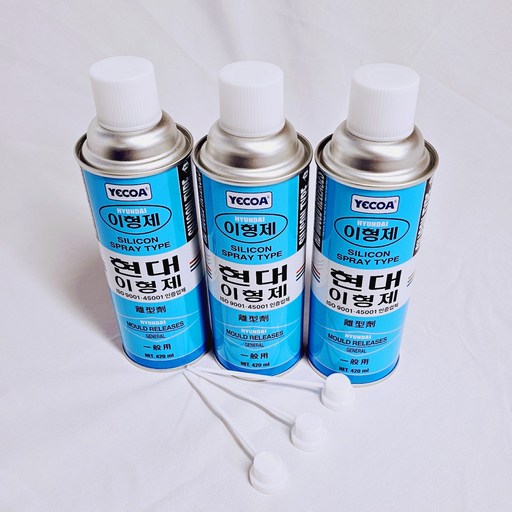 예코아 영일 현대 이형제 1차 실리콘 오일 420ml x 3p + 빨대노즐 3p 세트