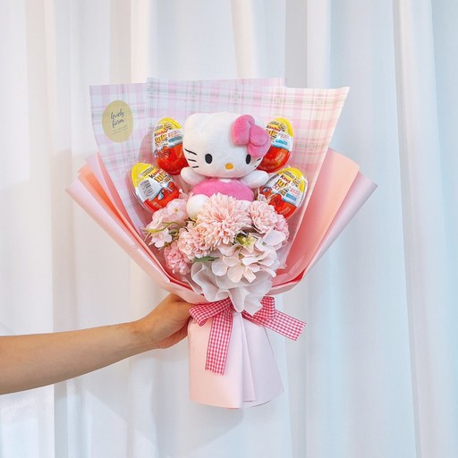 러블리팜 조화 산리오 킨더조이 DIY 꽃다발
