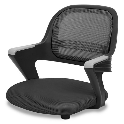 체어포커스 청심의자 알라딘 좌식의자 블랙바디 메쉬 AL-D250 BK