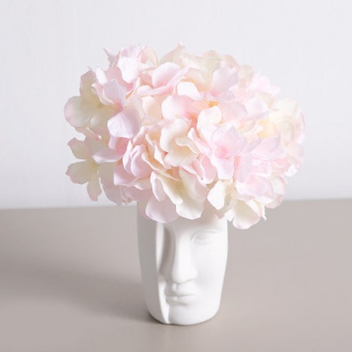플라워트리 조화 페이스 수국 화병 22cm