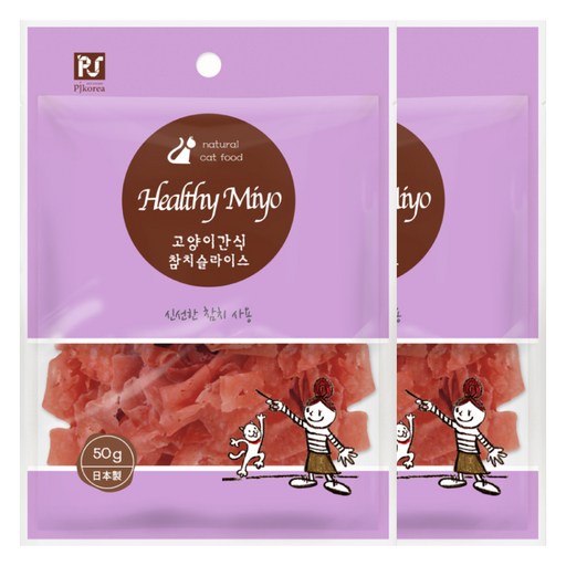 굿데이 고양이 헬씨미요 간식 참치슬라이스