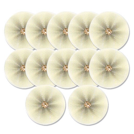 진주 큐빅 보석 포인트 단추 인견 13mm