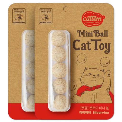 캣템 고양이 미니 볼 장난감 마따따비 5p