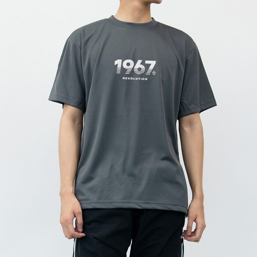 험블스튜디오 남성용 1967 레터링 운동복 기능성 반팔티 KK_123