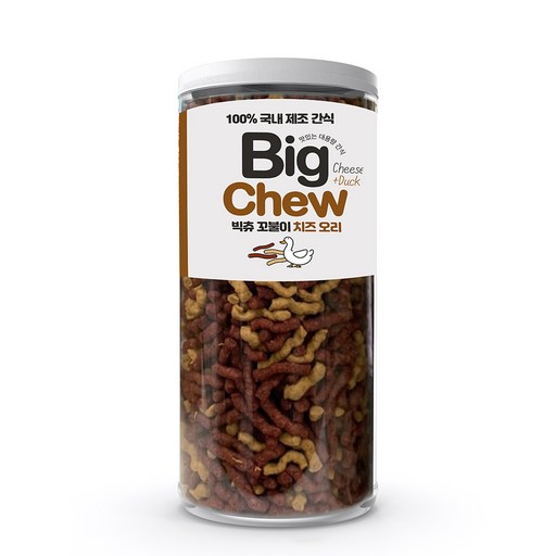 반려동물 빅츄 꼬불이 치즈오리 900g