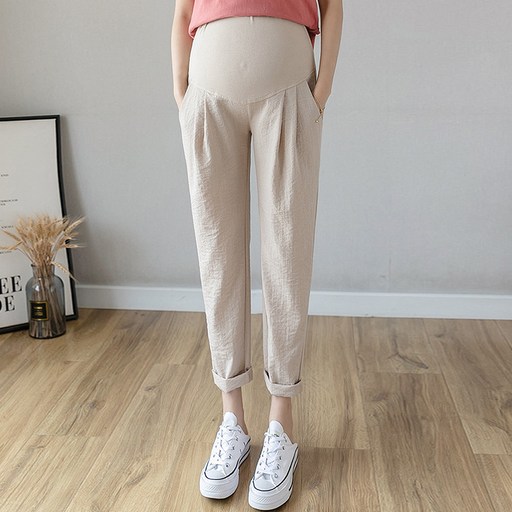 마켓A 린넨 포켓 임부 팬츠