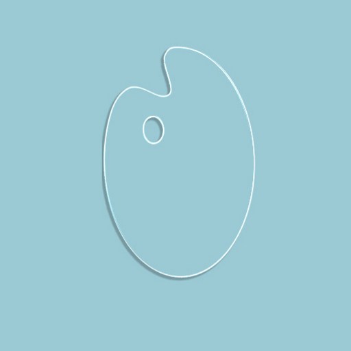 코메리 투명 아크릴 패널 팔레트 타원형 B0995 10 x 15 x 0.2cm