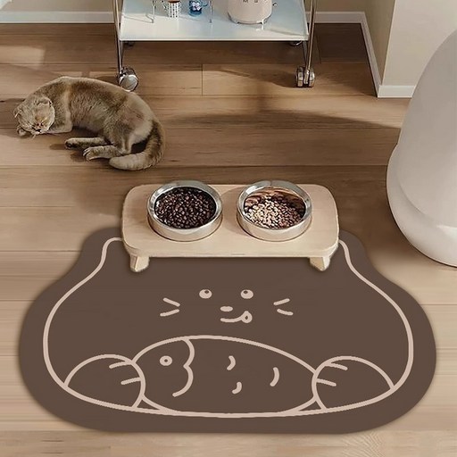 올리웰 반려동물 고양이 식기매트 60 x 40 cm