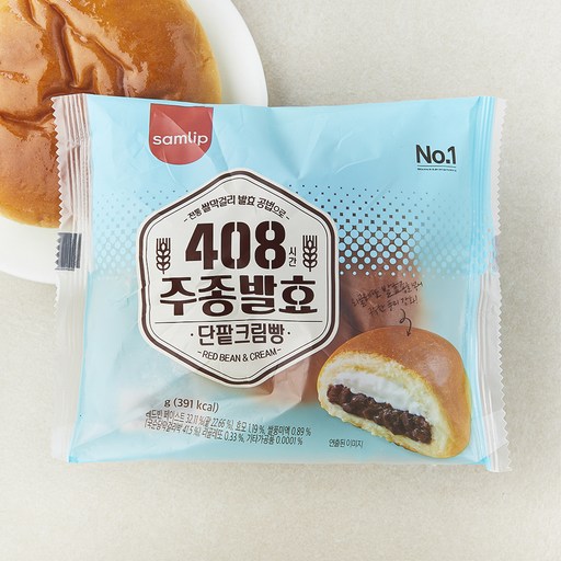 삼립 408시간 주종발효 단팥크림빵
