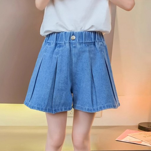 조이멀티 여아용 데님 밴딩 치마반바지