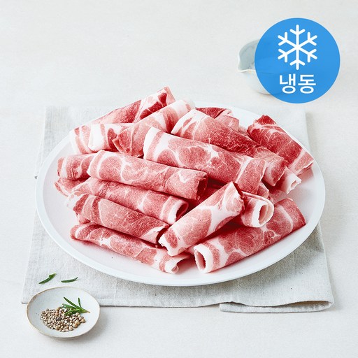 [로켓프레시] 미국산 돼지 목전지 돌돌말이 구이 볶음용 2mm (냉동)