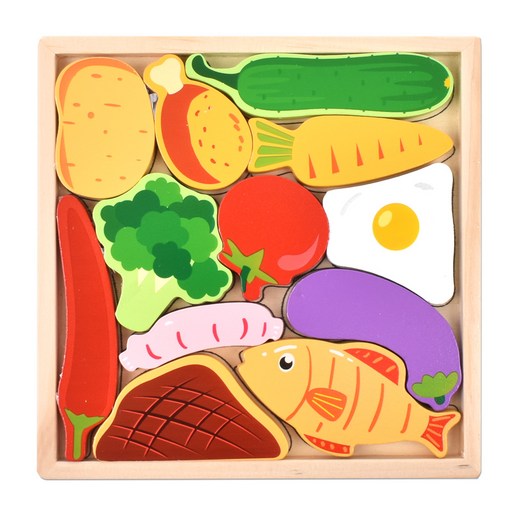 발란스 그림맞추기 원목퍼즐세트 푸드