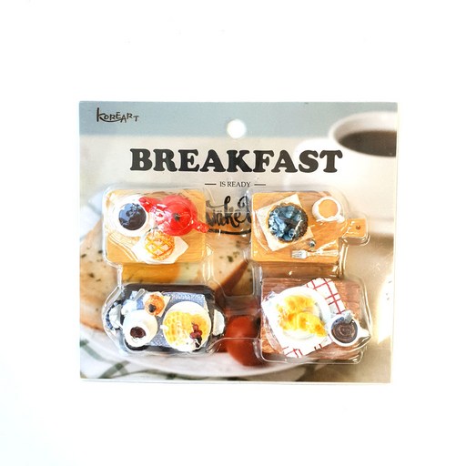 Countryitem 홈카페 모닝밀 마그넷 4종 세트