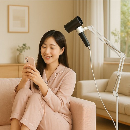 핸즈프리 각도 높이조절 스텐드형 헤어 드라이기 거치대