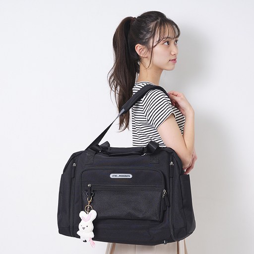 Lovetoxic LTXC 메쉬 포켓 확장 보스톤가방 43-50L
