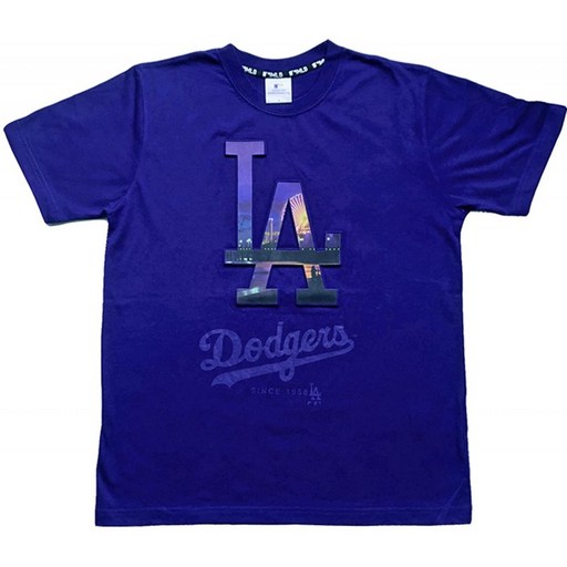 MLB메이저 리그 남성반소매 t셔츠 NY양키스다저스 브랜드M L C5037M(블루 L l)T셔츠 니트통판