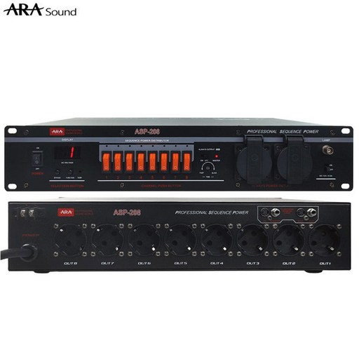 ARA ASP-208 10채널 순차전원공급기 순차전원분배기