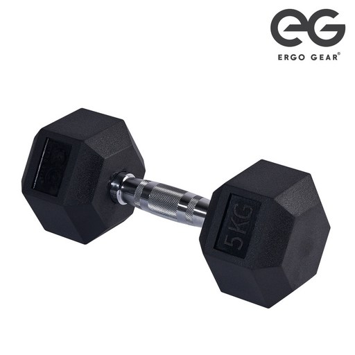 [EG] 에르고기어 고무육각 아령 5KG