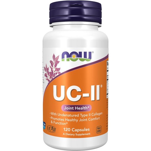 NOW Foods UC-II非變性二型膠原蛋白素食膠囊, 120顆, 1罐