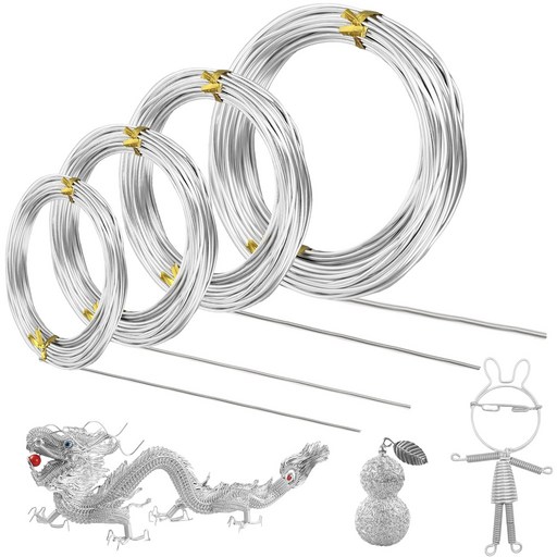 35m 공예 알루미늄 와이어 0.8 1 1.5 2mm 공예용 DIY 와이어 모델링 액세서리 조각 나무 코일에 감기위한 느슨한 와이어 제조용 유연하고 구부릴 수 있습니다