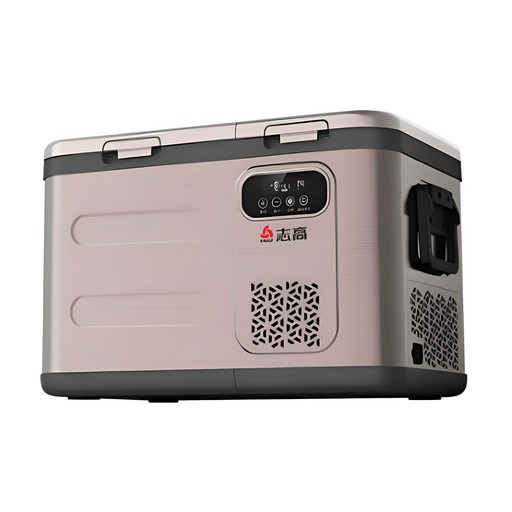 아이스트립 실속형 차량용 냉장고 화물차 캠핑 휴대용 대용량 가정용 차박 냉동고, 차량 가정 겸용 핑크색, 39L