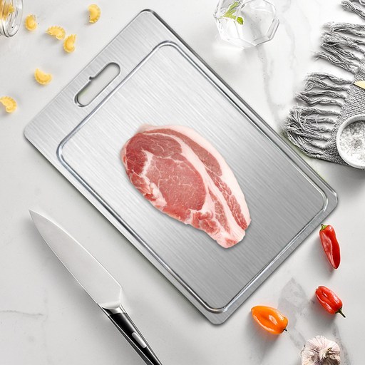 부엌 도마 스테인레스 스틸 도마 양면 디자인