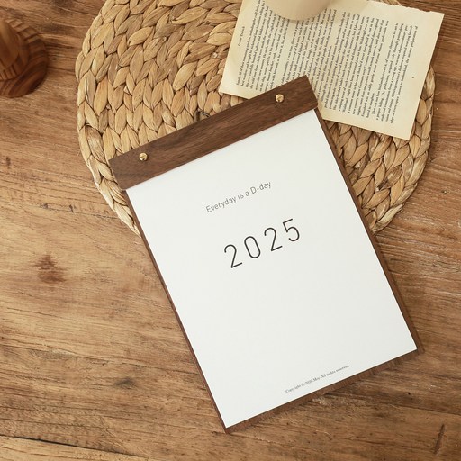 모이 2025년 우드 벽걸이달력 전용 스티커 3장 세트