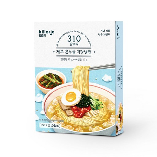 저당 저칼로리 다이어트 건강한 라면 제로콘누들 건면 냉면 6box