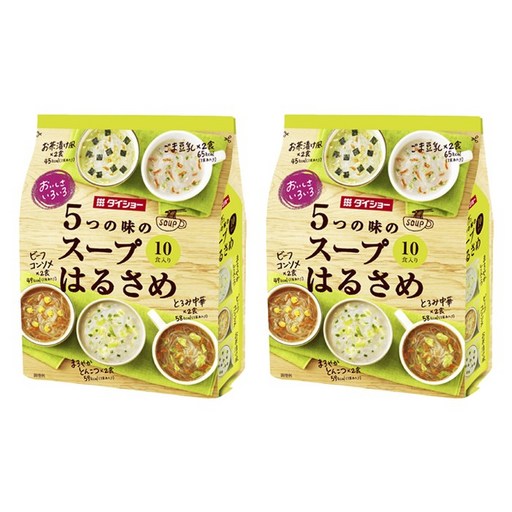 다이쇼 5가지 맛의 스프 당면 오차즈케 + 참깨두유 비프콘소메 부드러운 돈코츠 걸쭉한 중화 10개입