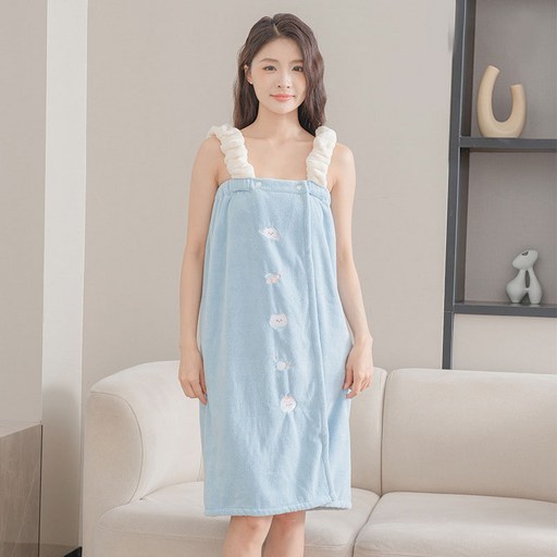 Ethel 여성 샤워가운 골프샤워가운 목욕가운 골프가운