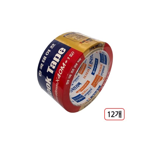 프라텍 박스테이프 갈색 48mm*40m 12개입