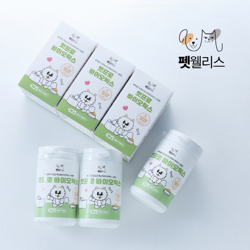 펫웰리스 반려동물 고양이 강아지 유산균 프로바이오틱스 영양제
