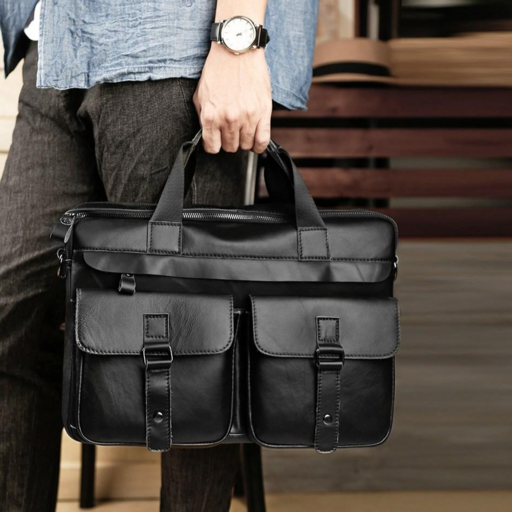 Mimi Market 남성 소가죽 빈티지 서류가방 PH-6391