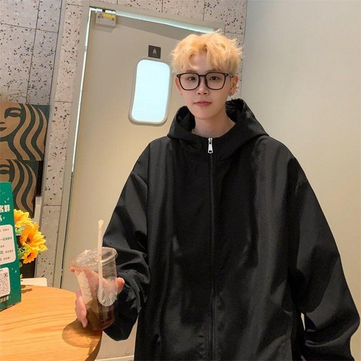 투니스 남성 방풍 후드 집업 재킷