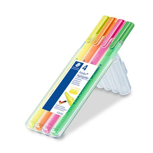 스테들러 트리플러스 형광펜 4본세트 362SB4, 형광펜 4본세트 362SB4, 1개