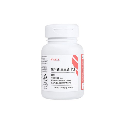 브이웰 브로멜라인 지방분해 파인애플 추출물