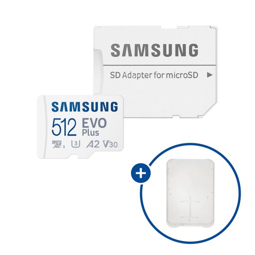 삼성전자 마이크로SD카드 EVO PLUS MB-MC512SA/KR + SD카드 케이스