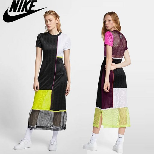 [미국] 나이키 원피스 반팔 메쉬 롱원피스 Nike NSW Dress