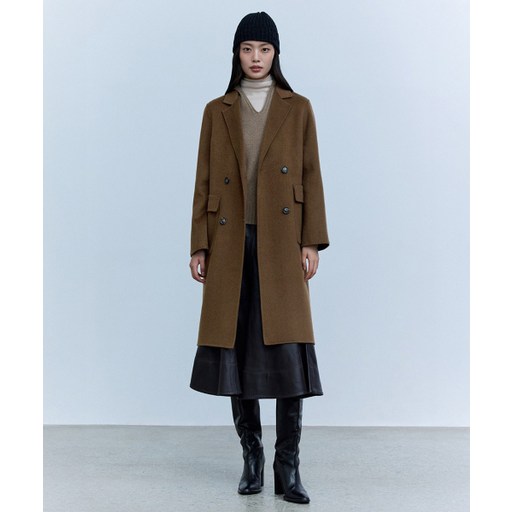 매장정품 더엣지 THEATG 울혼방 핸드메이드 더블코트 2040071732 131855