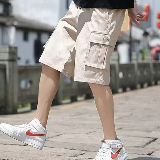 루세로 남성 5부 카고 반바지 아이스 냉감바지