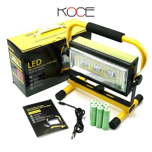 충전식 LED 100W 투광기 WJ001-1 (12 000mAh 배터리포함) 작업등 캠핑등 낚시등