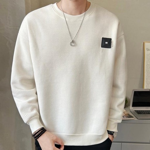 투니스 남성 기모 라운드넥 코튼 맨투맨