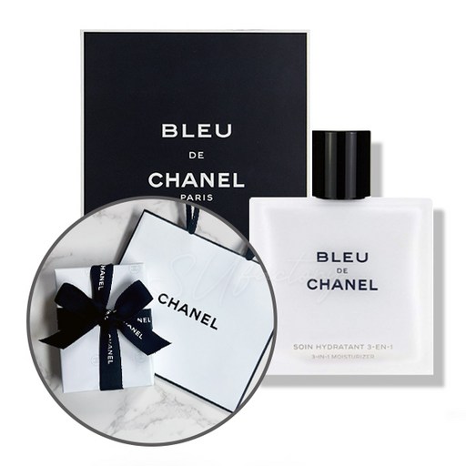 리본포장 NEW 샤넬 블루 드 샤넬 모이스처라이저 3 in 1 로션타입 90ml